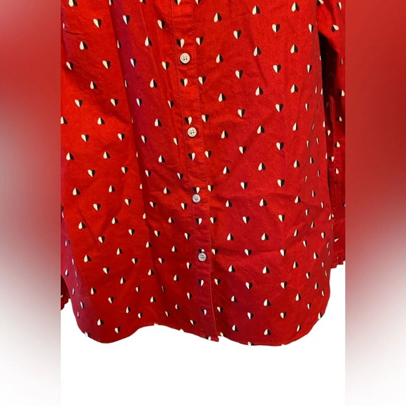 Charter Club Ruffle Trim Button Down Shirt - Picture 5 of 9